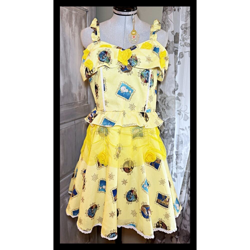 Liz Lisa Disney Princess Beauty and the Beast Belle Dress Jfashion Gyaru Japan - Picture 3 of 16